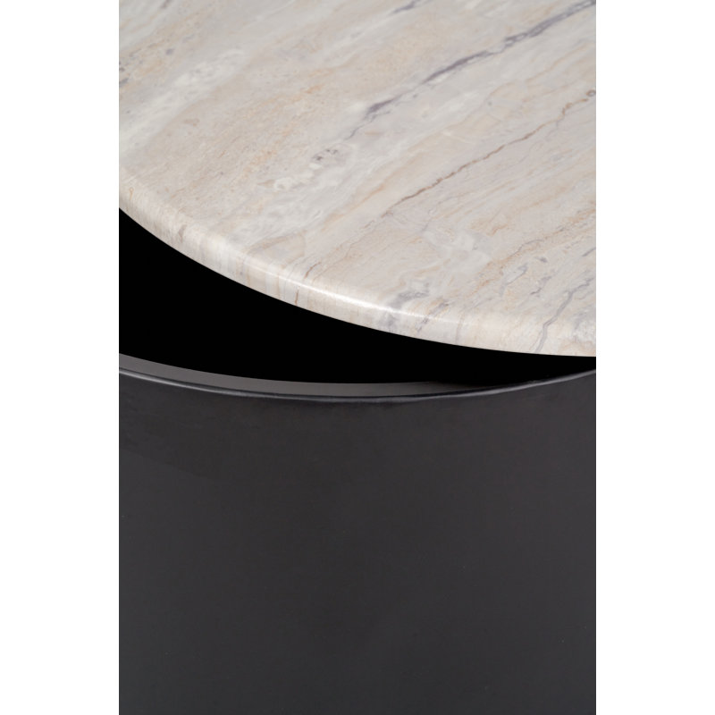 Canouan Drum Coffee Table with Storage