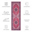 Tapis 128 M / W S / R en rouge / bleu marine-1642649482