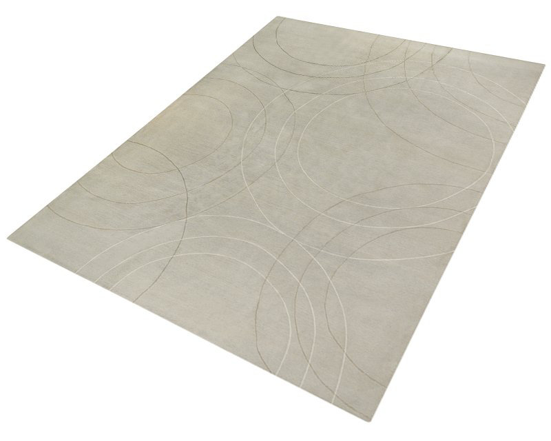 Cirque Geometric Area Rug in Gray/Neutral, Rectangle 2' x 3'