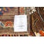Tapis brun en laine noué à la main de conception unique 9 pi 0 po x 12 pi 5 po New Age