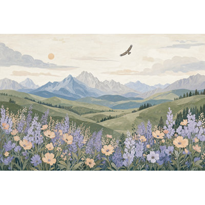 Papier peint paysage de montagne
