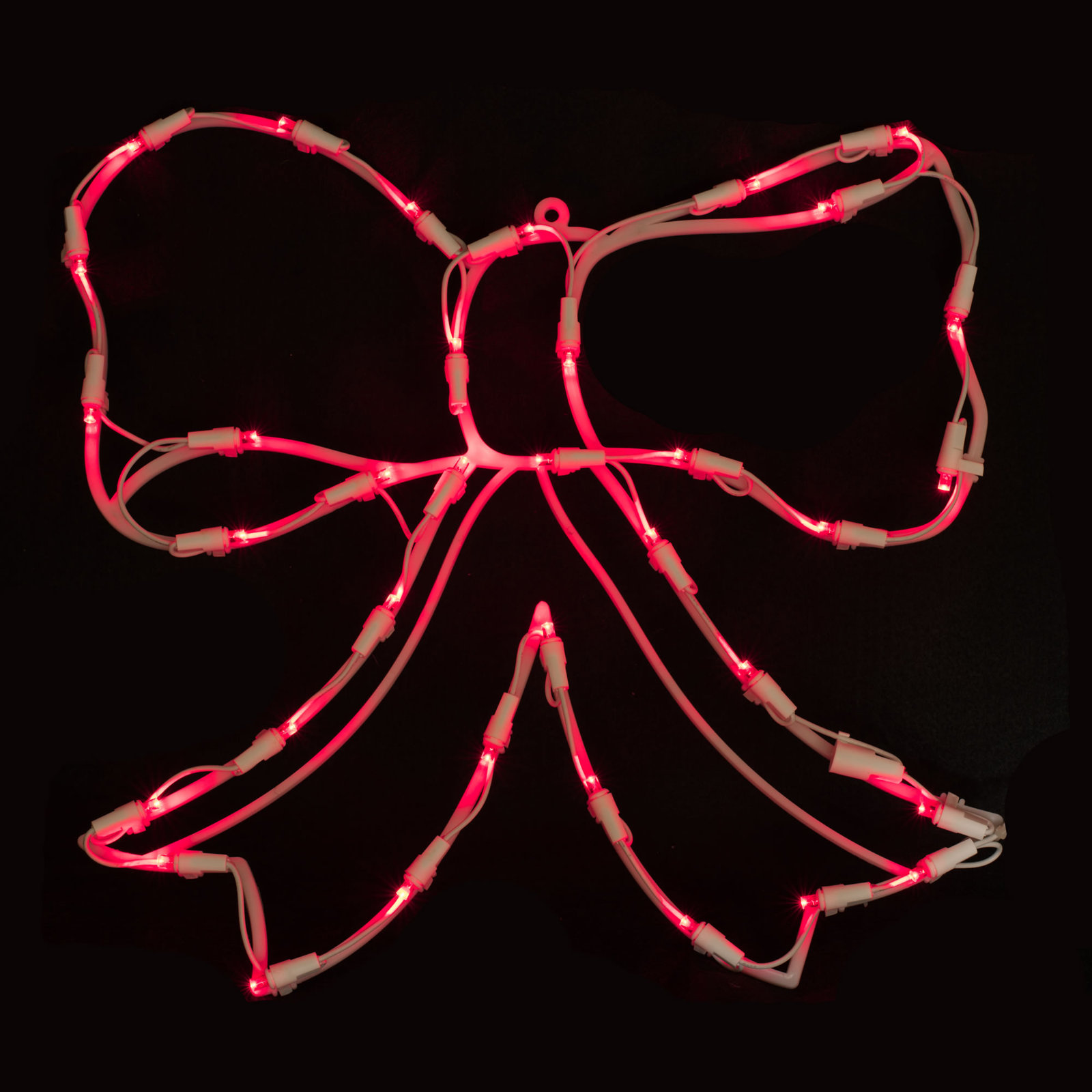Bow Christmas Window Silhouette Lighted Display