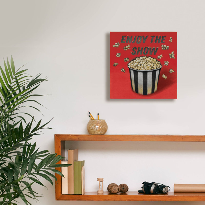 «Epic Graffiti« Enjoy The Show Red »par Wild Apple, art mural sur toile, 12 po x 12 po, H 12 po x l 12 po