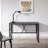 X Design Computer Desk in Weathered Wood and Satin Nickel-1270782072