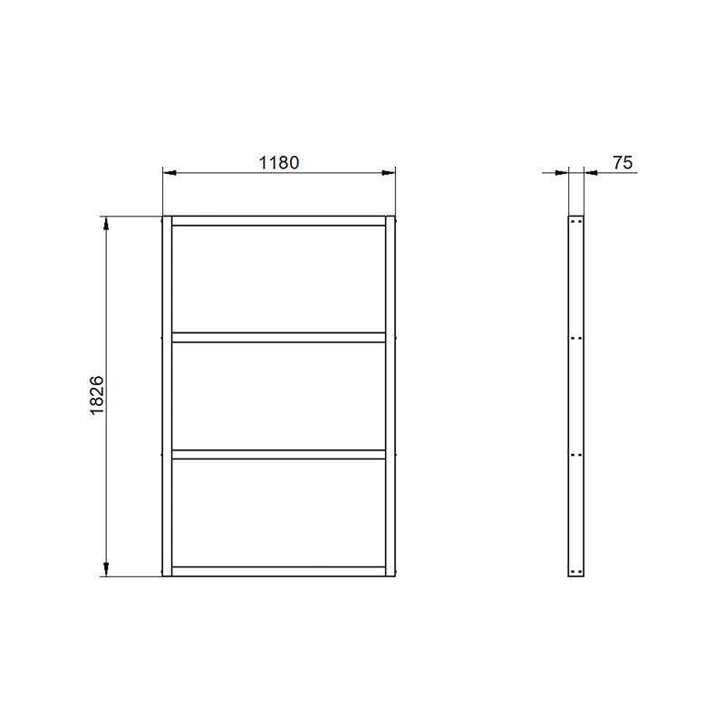 Shed Base Pressure Treated, 7.5cm H x 182.6cm W x 118cm D
