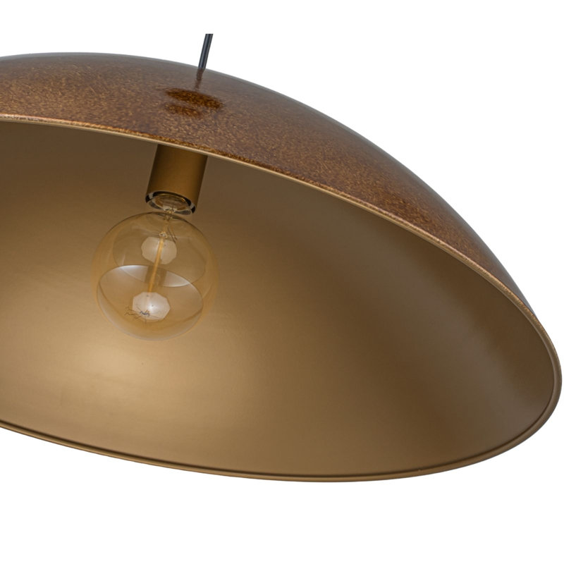 Luminaire suspendu 1 lumière Kensaku, Bronze vintage