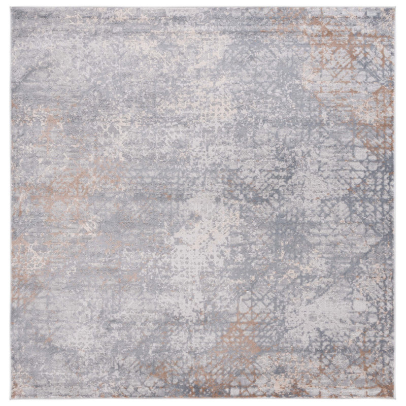 Eternal Performance Geometric Rug, Square 6'7"