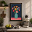 Blooms in Turquoise Modern - Wrapped Canvas-345106290-345106301