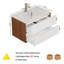 Meuble-lavabo mural de 32 pouces avec lavabo et deux tiroirs