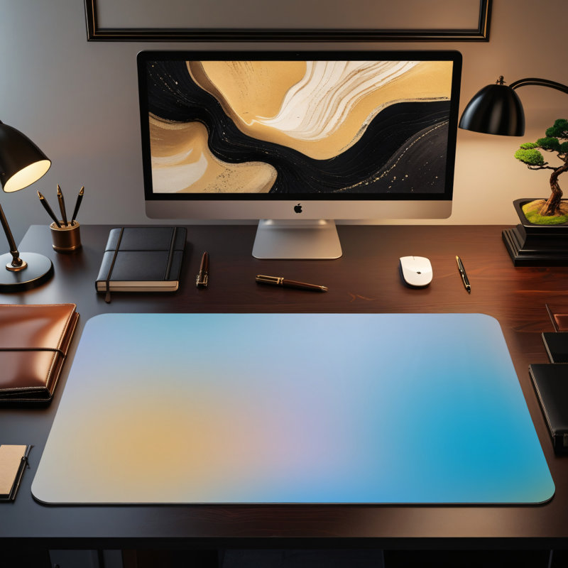 Polyester Desk Pad, 14.4x12.1