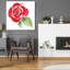 «Bold Roses», art mural en verre acrylique 3 po par Kristy-1144326477