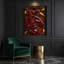 "Abstract Shapes" 38, art mural sur toile brune-957292062