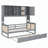 Versatile Wooden Daybed with Trundle and Integrated Cabinet and Shelf, Ideal for Space - Saving and Comfortable Living-571138923-571138921