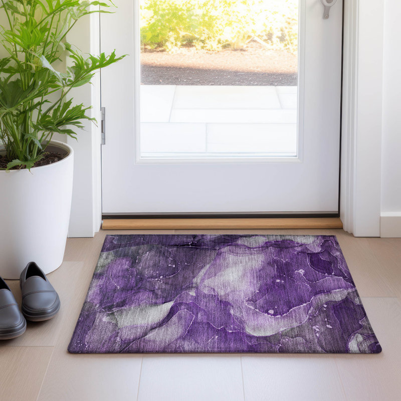 Tapis intérieur / extérieur Bidatsch avec envers antidérapant, Rectangle 1 pi 8 po x 2 pi 6 po