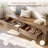 55" Entryway Bench with 2 Storage Drawers