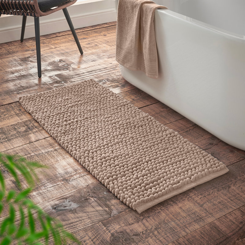 Aspen Bobble Bath Runner, Beige
