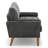 Modern 47.6-inch mini model velvet two-seater sofa-253614260
