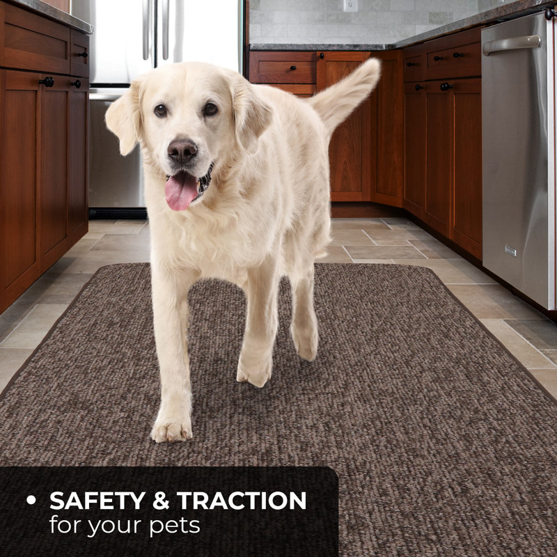 Skid-Resistant Carpet Runner - Pebble Gray - Many Other Sizes To Choose From, Runner 3' x 16'