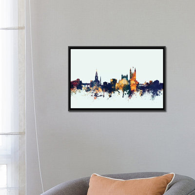 Reproduction d'art sur toile tendue Skyline Series: Bath, England, Royaume-Uni