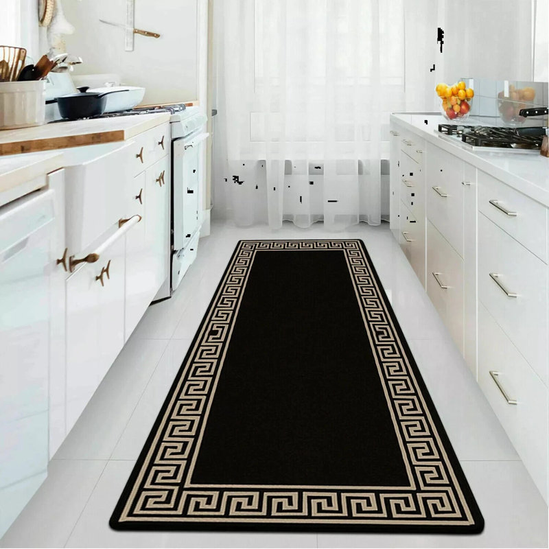Runner Geometric Area Rug, Runner 80 x 300 cm