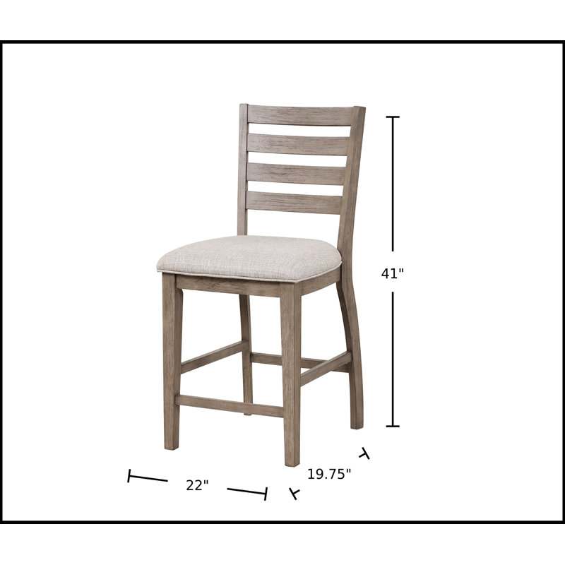 Tabouret de comptoir avec dossier à échelle pour une assise confortable et une configuration de cuisine peu encombrante