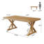 Solid Wood Executive Desk