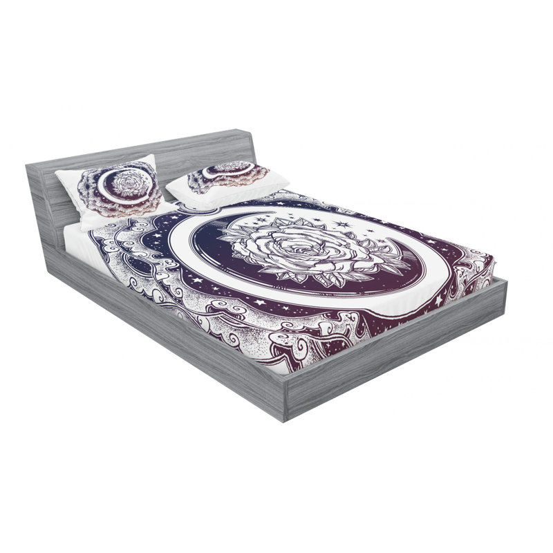 Microfiber Sheet Set, Queen Sheet Set with Fitted Sheet