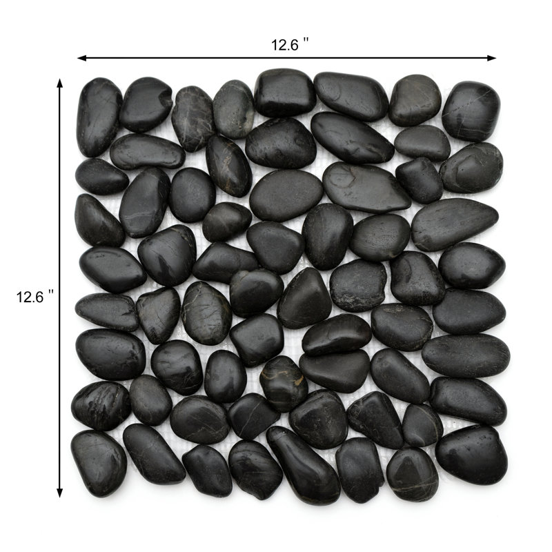 Carreau de mosaïque naturel, Noir