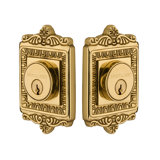 Nostalgic Warehouse Egg & Dart Plate Double Cylinder Deadbolt