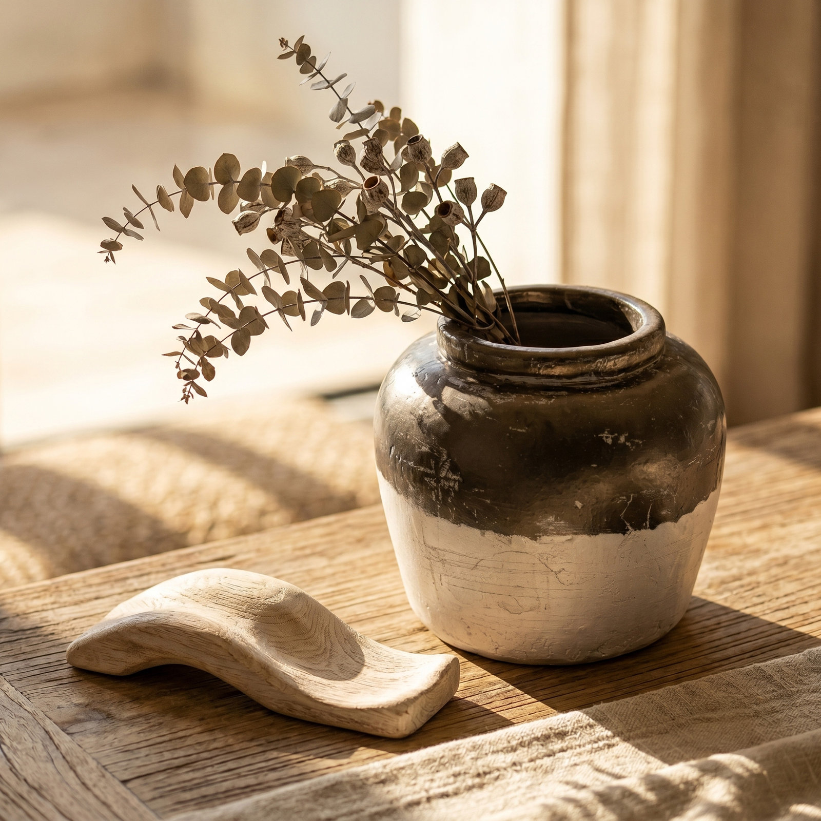Libra 11.2'' Handmade Terracotta Table Vase