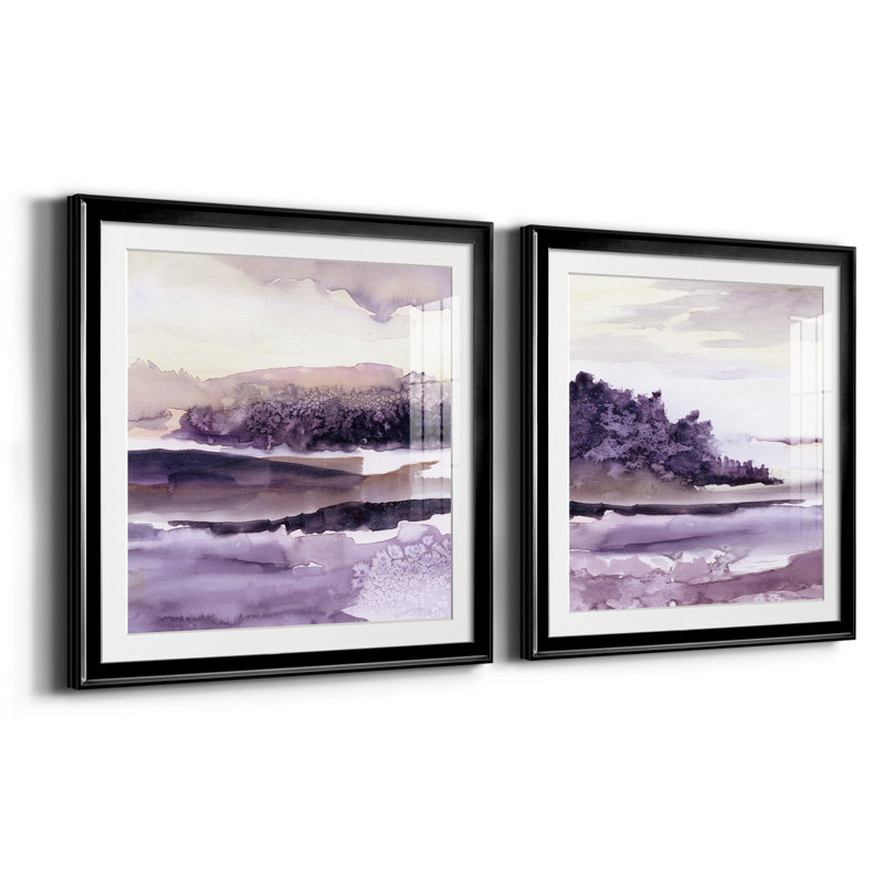 Plum Grove I - ensemble de 2 reproductions de cadres photo, Noir, H 30,5 po x l 61 po x P 1,5 po