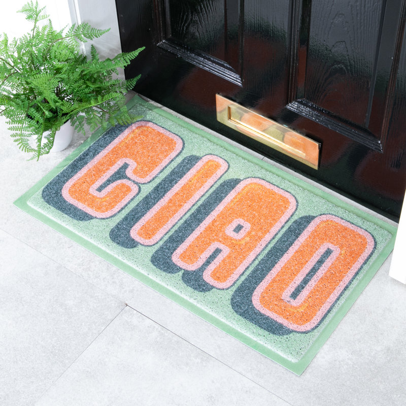 Mirre Non-Slip Floral Doormat