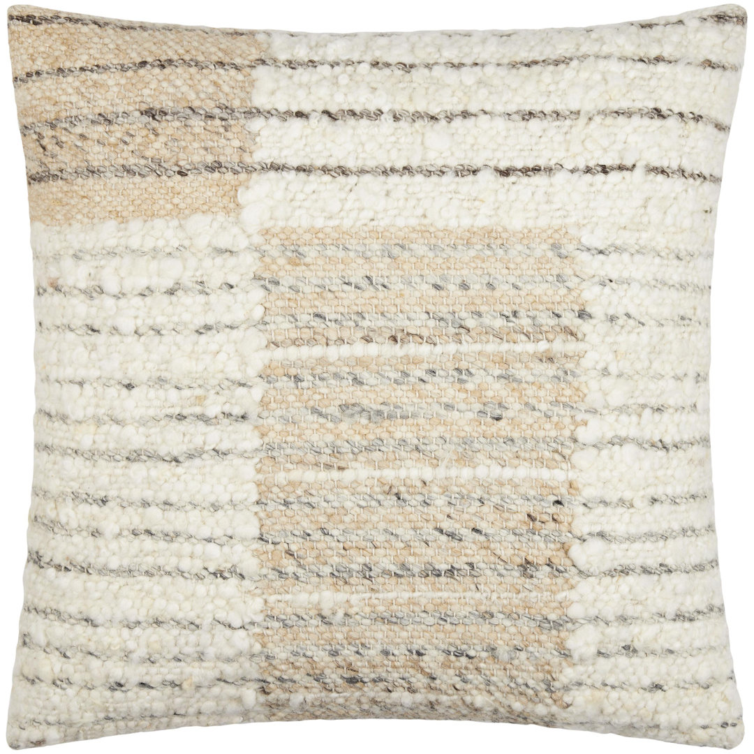 Deccan Traps Wool Blend Throw Square Pillow Cover Livabliss 