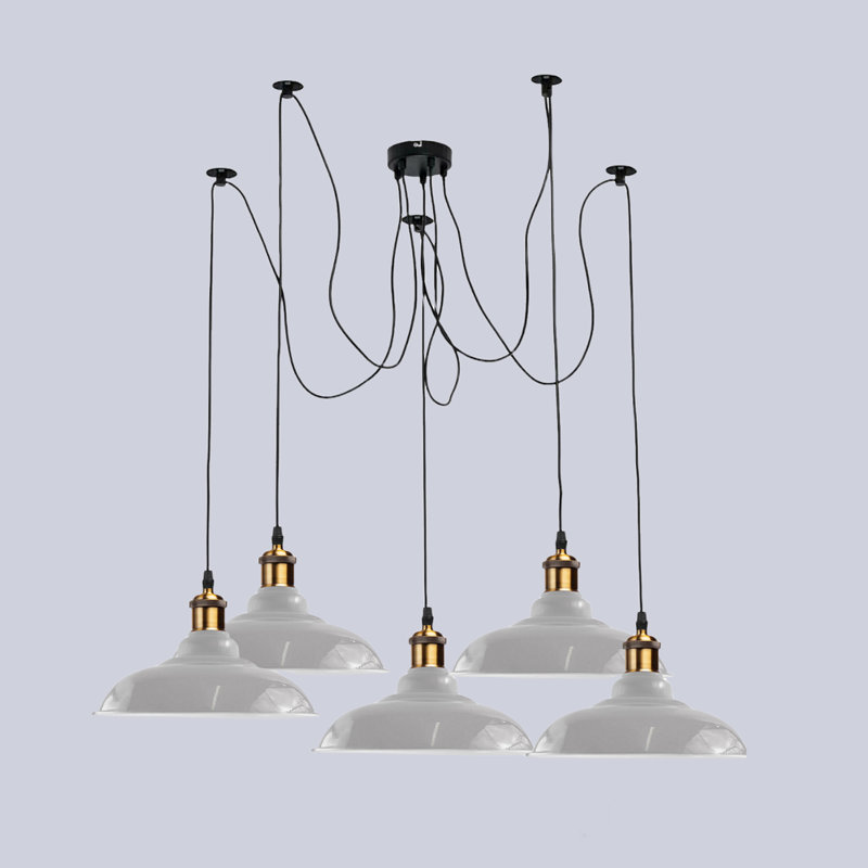 London 5 - Light Pendant, White