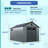 Plexalife 8×12 Large Heavy-Duty Outdoor Resin Storage Shed with Custom-Fit Solar Light Included Windows & Double Doors, Weatherproof & UV-Resistant Garden and Tool Shed with Metal Reinforcement & Ventilation, Light Grey - by a Trusted USA Brand.-123431464