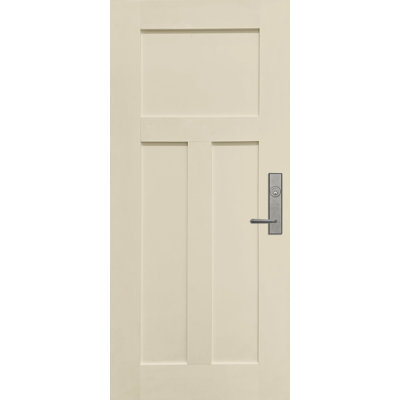 Shaker Craftsman Mahogany Fiberglass Front Door