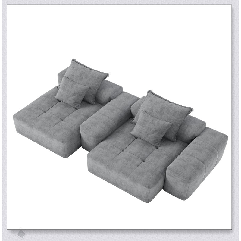 Canapé modulaire surdimensionné Modern, Gris