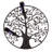 Rahniyah Wine Bottle & Glass Rack in Black