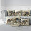 Housse et insert de coussin intérieur / extérieur en polyester Majestic Tusks and Petals-168366142