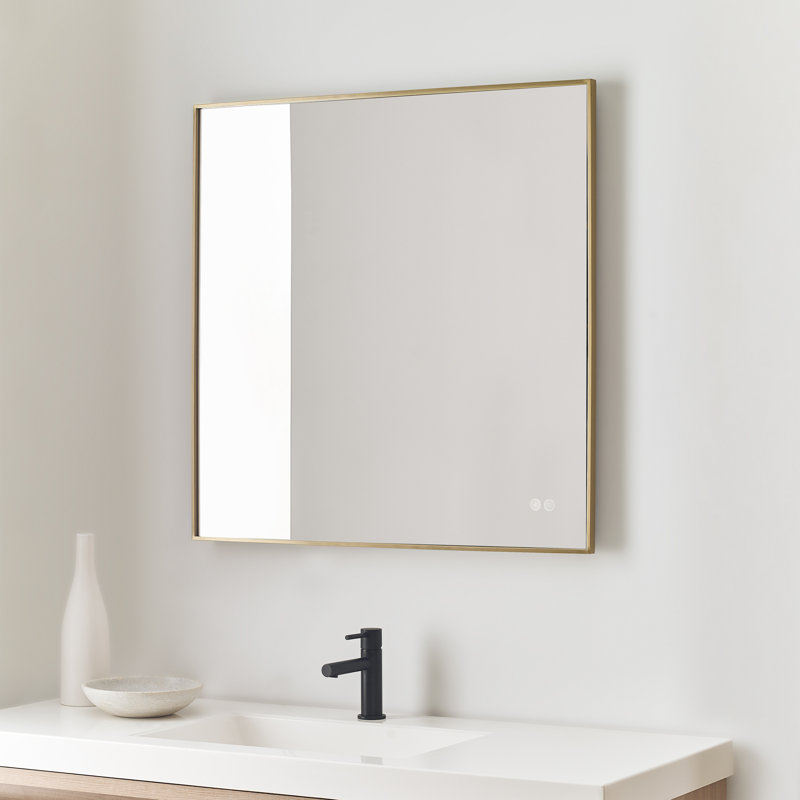 Cadre Cadre 30x30 de Génération Éclairage , 30 po x 30 po, Laiton satiné
