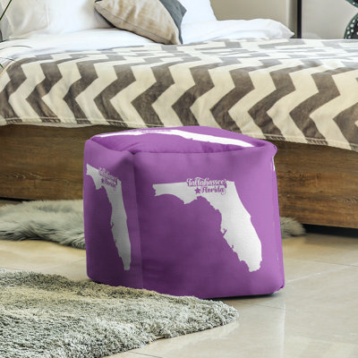 Tallahassee Florida Cube Ottoman