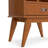 Draper 64"H Solid Wood Mid-Century Modern Bookshelf with Adjustable Shelves and Angled Legs-132711205