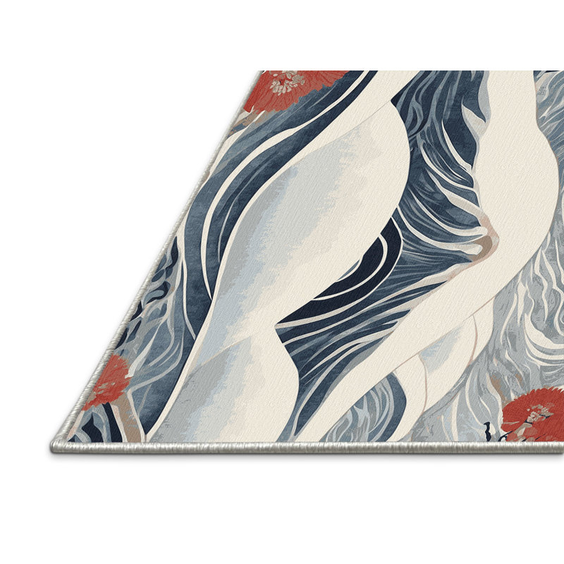 Gentle Blossoms Rug, Rectangle 2' x 3'