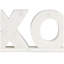 Marble Sleek 8lb X and O Bookend Set-1455115185