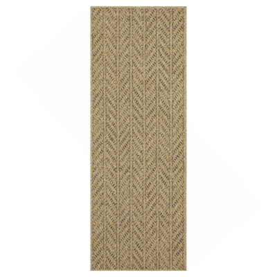 Jute 7 po X 7 pi 3 po Tapis intérieur / extérieur