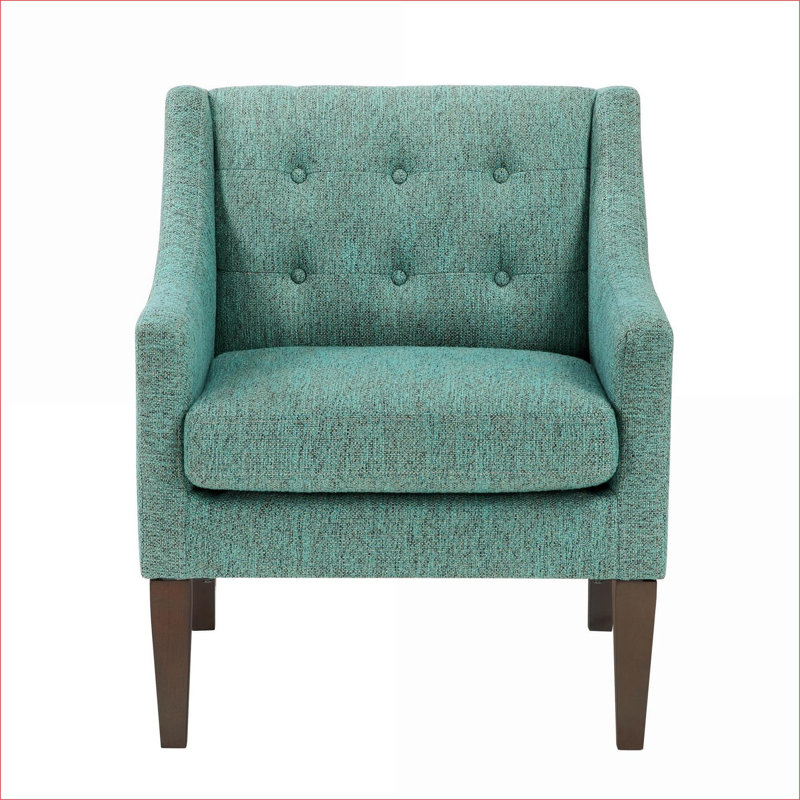 Chaise d'appoint rembourrée en tissu Sage Green