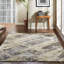 Zumwalt Hand Knotted Wool Abstract Area Rug in Ivory-529932362