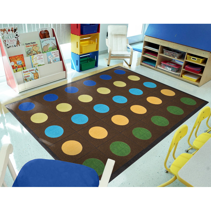 Lots Of Dots© Polka Dots Nylon Rug, Rectangle 7'8" x 10'9"