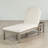 Outdoor Chaise Lounge, 5-Position Adjustable Backrest, Solid Wood, Arched Contour, Contemporary, Poolside-1296396461