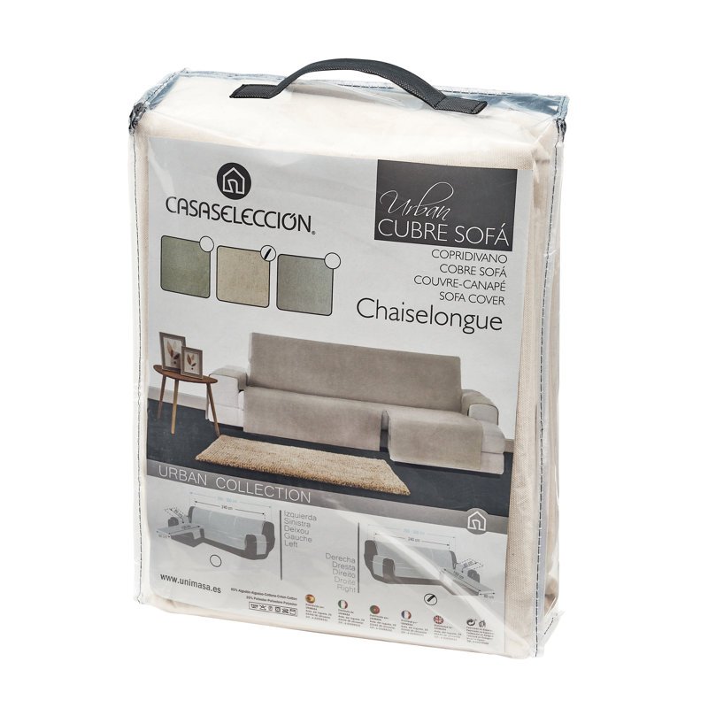Box Cushion Slipcover, Cream